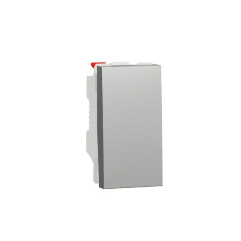 Unica - Tlačítko řazení 1/0, 1M, Aluminium *NU310630