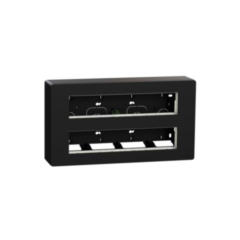 Unica System+ - Centrální jednotka 2x10 modulů povrchová, Antracit *NU121054