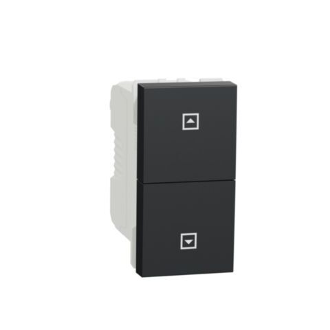 Unica - Žaluziový tlačítkový ovládač 10A, 1M, Antracit *NU310754SC