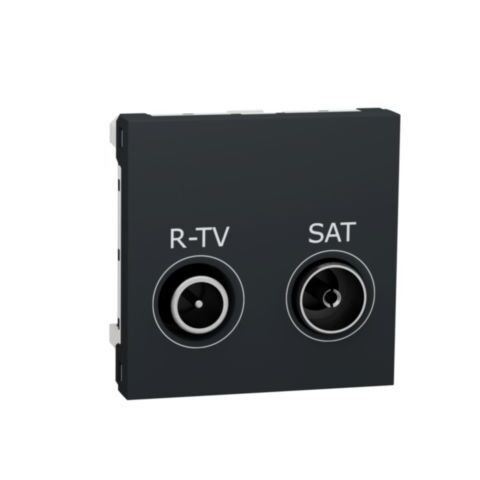 Unica - Zásuvka TV-R/SAT koncová 5,5 dB, 2M, Antracit *NU345554