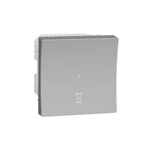 Unica - Časový spínač 10A, Aluminium *NU353530