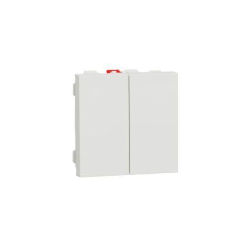 Unica - Přepínač dvojitý střídavý řazení 6+6 (5b), Bílý *NU321318