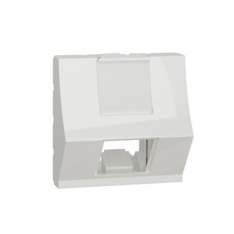 Unica - Centrální deska zkosená RJ45 S-ONE, 2M, Bílá *NU940718
