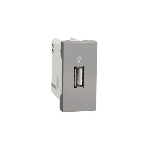 Unica - USB 2.0 datový konektor, 1M, Aluminium *NU342930