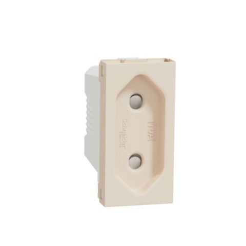 Unica - Zásuvka 230V/10A pro ploché vidlice, 1M, Béžová *NU303144