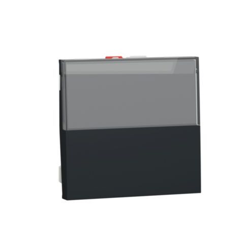 Unica - Tlačítko stříd. ř.6/0 popis. pole, Antracit *NU324654