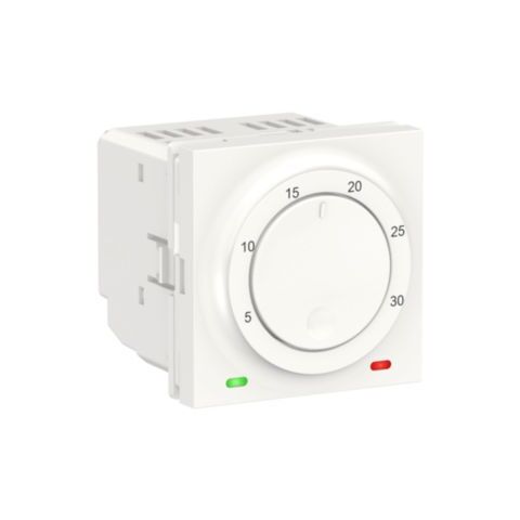 Unica - Termostat prostorový otočný 2M, Bílý *NU350118