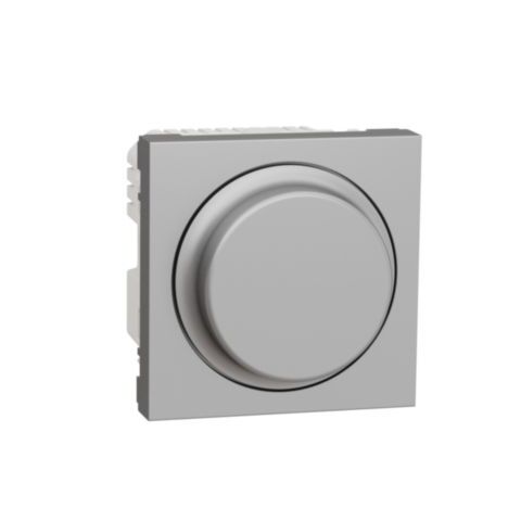 Unica - Stmívač otočný univerzální LED 5-200W, Aluminium *NU351430