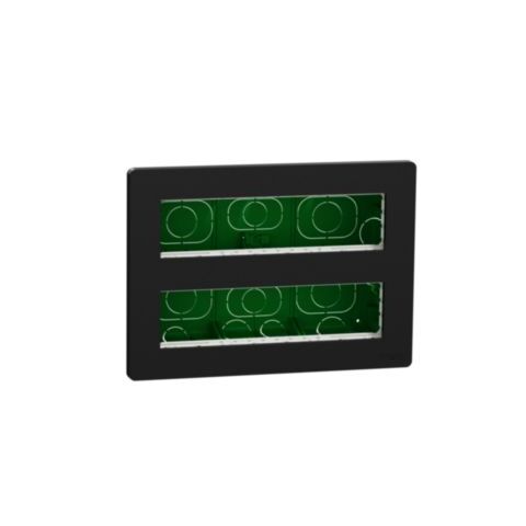 Unica System+ - Centrální jednotka 2x8 modulů zapuštěná, Antracit *NU171854