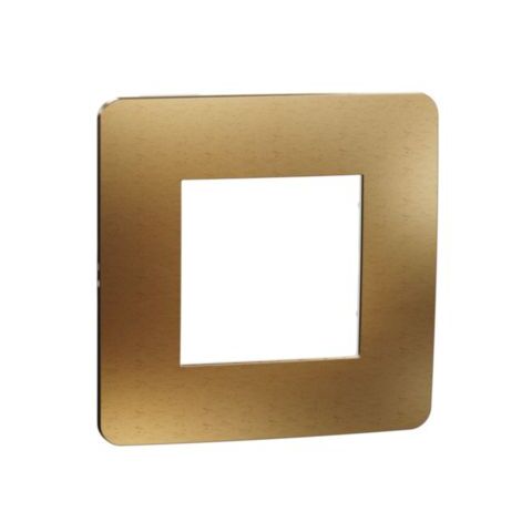 Unica Studio Metal - Krycí rámeček jednonásobný, Copper/Bílý *NU280257M