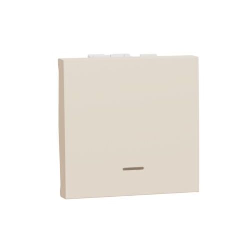 Unica - Tlačítko s orientační kontrolkou řazení 1/0So, 2M, Béžové *NU320644N