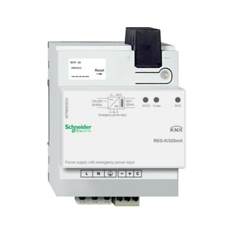 KNX napájecí zdroj REG-K/320 mA se vstupem pro záložní napájení *MTN683832