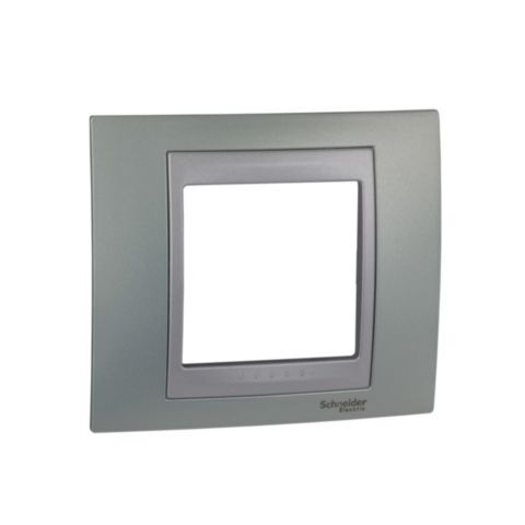 Krycí rámeček jednonásobný, Fluor Green/alu MGU66002094