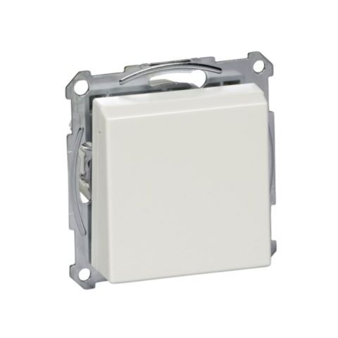 Merten - Zásuvka 250V/16A SCHUKO, bezšroubová, s víčkem IP20, System M, Polar *MTN2311-0319 Schneider