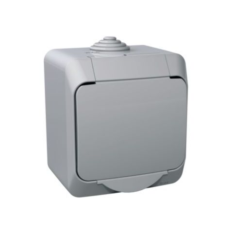 Cedar Plus IP44 - Spínač jednopólový řazení 1, šedý *WDE000610 Schneider