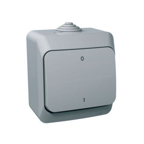 Cedar Plus IP44 - Spínač dvojpólový řazení 2, šedý *WDE000620 Schneider