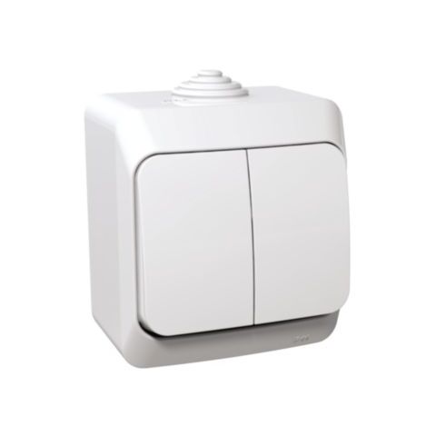 Cedar Plus IP44 - Přepínač sériový s orientační kontrolkou řazení 5So, bílý *WDE000551 Schneider