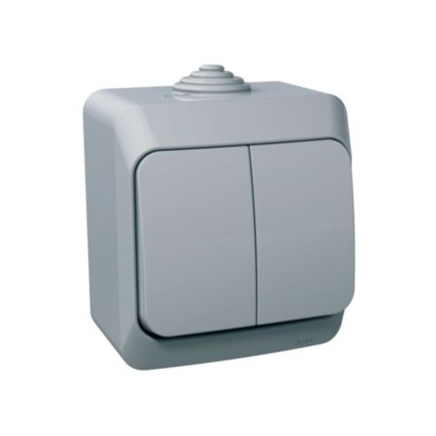 Cedar Plus IP44 - Přepínač sériový s orientační kontrolkou řazení 5So, šedý *WDE000651 Schneider