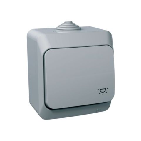 Cedar Plus IP44 - Ovládač tlačítkový řazení 1/0 se symbolem 