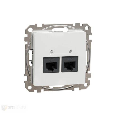 Sedna - Datová zásuvka 2xRJ45 kat. 5e UTP bílá *SDD111452 Schneider electric
