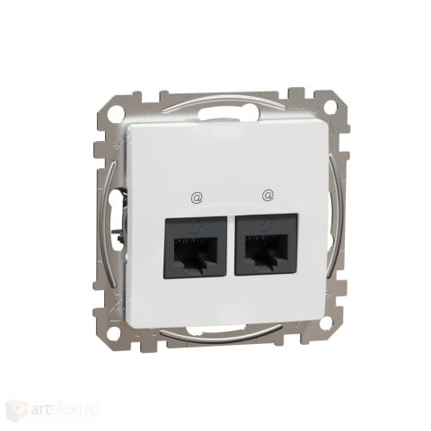 Sedna - Datová zásuvka 2xRJ45 kat. 6A UTP bílá *SDD111467 Schneider electric