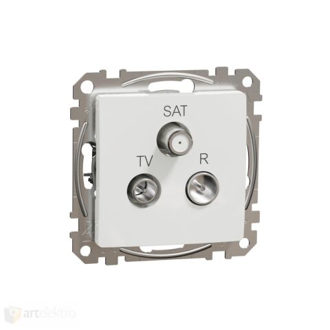 Sedna - TV-R-SAT zásuvka průběžná 7dB bílá *SDD111484 Schneider electric