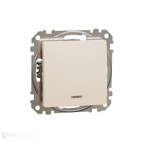 Sedna - Spínač dvoupólový ř.2 16A sig. k. béžová *SDD112162N Schneider electric