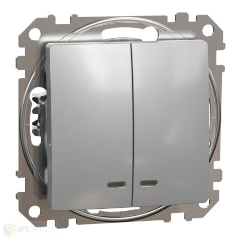 Sedna - Přepínač sériový ř.5 or. kontr. alu *SDD113105L Schneider electric