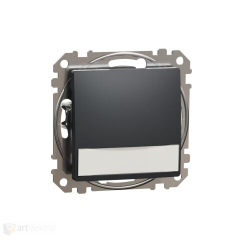 Sedna - Tlačítko 12V kontr. popis pole antracit *SDD114143L Schneider electric