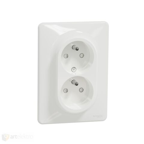 Sedna - Zásuvka dvojnásobná 230V 16A bílá *SDD311211C Schneider electric