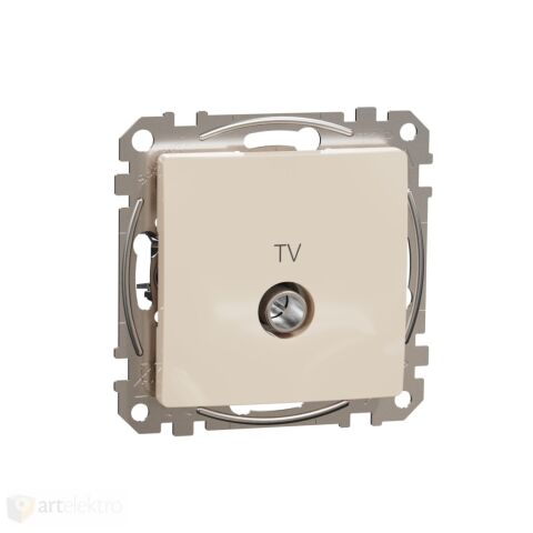 Sedna D/E - TV zásuvka průběžná 7dB, Béžová *SDD112474 Schneider