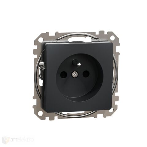 Sedna - Zásuvka 230V 16A cl bezšroubová antracit *SDD114012 Schneider electric