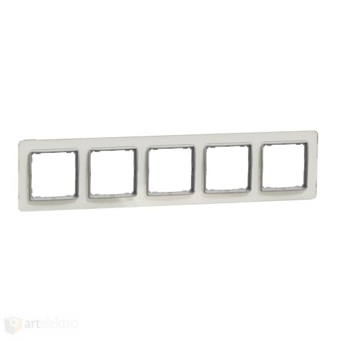 Sedna - Rámeček pětinásobný bílé sklo *SDD360805 Schneider electric