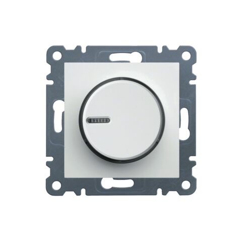 Hager WL4010 Stmívač otočný 60-600 W, bílá lesk
