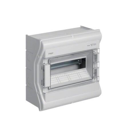 Hager VE112L Rozvodnice nástěnná vector II, IP65, 1-řadá, 12 mod.