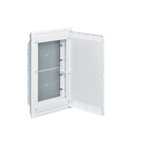 Hager VF418PZF Rozvodnice golf multimediální zapuštěná, 4 řadá, perf. bílé plastové dveře