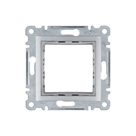 Hager WL2512 Adaptér pro přístroje 45x45 mm, stříbrná mat