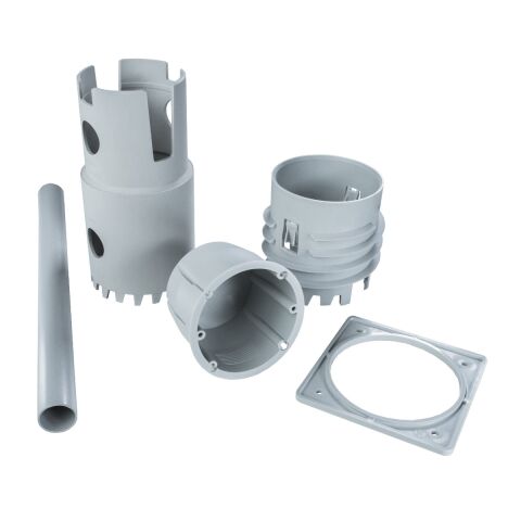 Kopos *KEFZ 80/VDZ_KB KRABICE EL.FIN.ZAT.-VRTÁK SVĚTLE ŠEDÁ/VRTACÍ MONTÁŽNÍ PŘÍPRAVEK