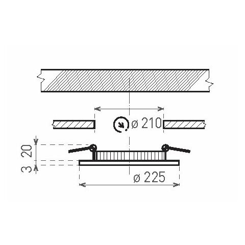 Svítidlo LED VEGA-R White LED90 18W WW barva bílá  GXDW003 Greenlux