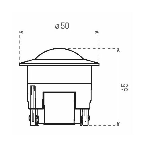 Sensor 30 	GXSI003 (PIR) vestavné do podhledu.IP20/44  65mm