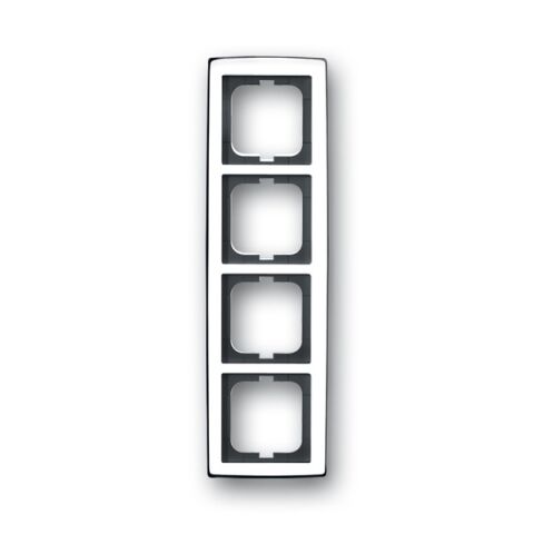 Solo® 2CKA001754A4329 rámeček čtyřnásobný, pro vodorovnou i svislou montáž barva chromová lesklá ABB