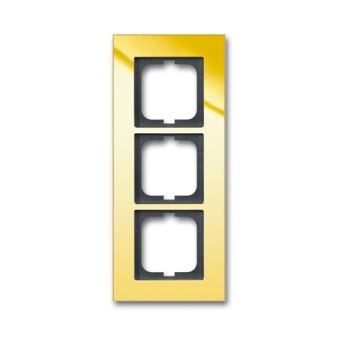 Solo®carat 2CKA001754A4358 rámeček trojnásobný, pro vodorovnou i svislou montáž barva zlacená mosaz ABB