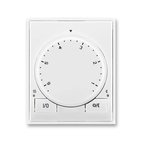 Element® 3292E-A10101 03 termostat univerzální s otočným nastavením teploty (ovl. jednotka) barva bílá / bílá ABB