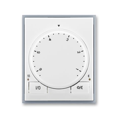 Element® 3292E-A10101 04 termostat univerzální s otočným nastavením teploty (ovl. jednotka) barva bílá / ledová šedá ABB