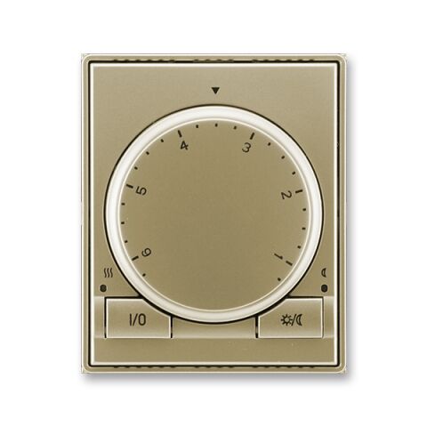 Time® 3292E-A10101 33 termostat univerzální s otočným nastavením teploty (ovl. jednotka) barva šampaňská ABB