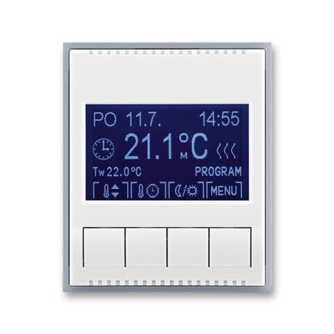 Element® 3292E-A10301 04 termostat univerzální programovatelný (ovládací jednotka) barva bílá / ledová šedá ABB