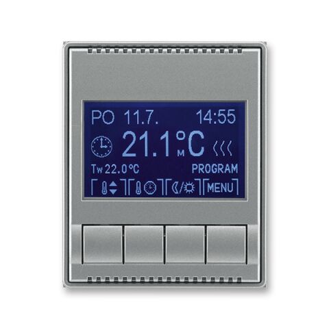 Time® 3292E-A10301 36 termostat univerzální programovatelný (ovládací jednotka) barva ocelová ABB