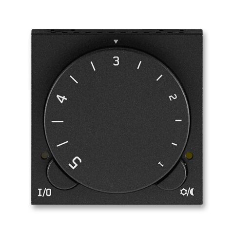 Levit®M 3292H-A10101 63 termostat univerzální s otočným nastavením teploty (ovl. jednotka) barva onyx / kouřová černá ABB