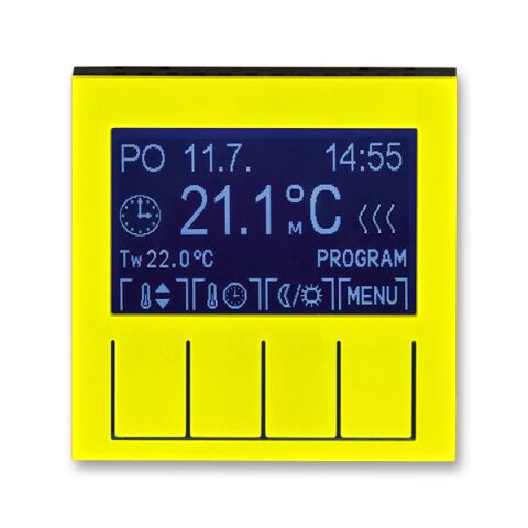 Levit® 3292H-A10301 64 termostat univerzální programovatelný (ovládací jednotka) barva žlutá / kouřová černá * ABB
