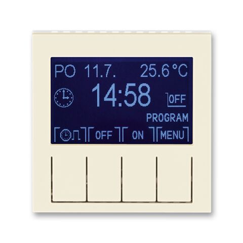 Levit® 3292H-A20301 17 hodiny spínací programovatelné (ovládací jednotka)barva slonová kost / bílá  *ABB
